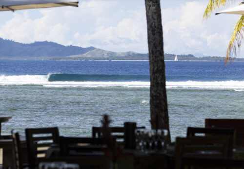 Have your meals in this Restaurant while watching perfect waves in front of you of the break called “Restaurants”